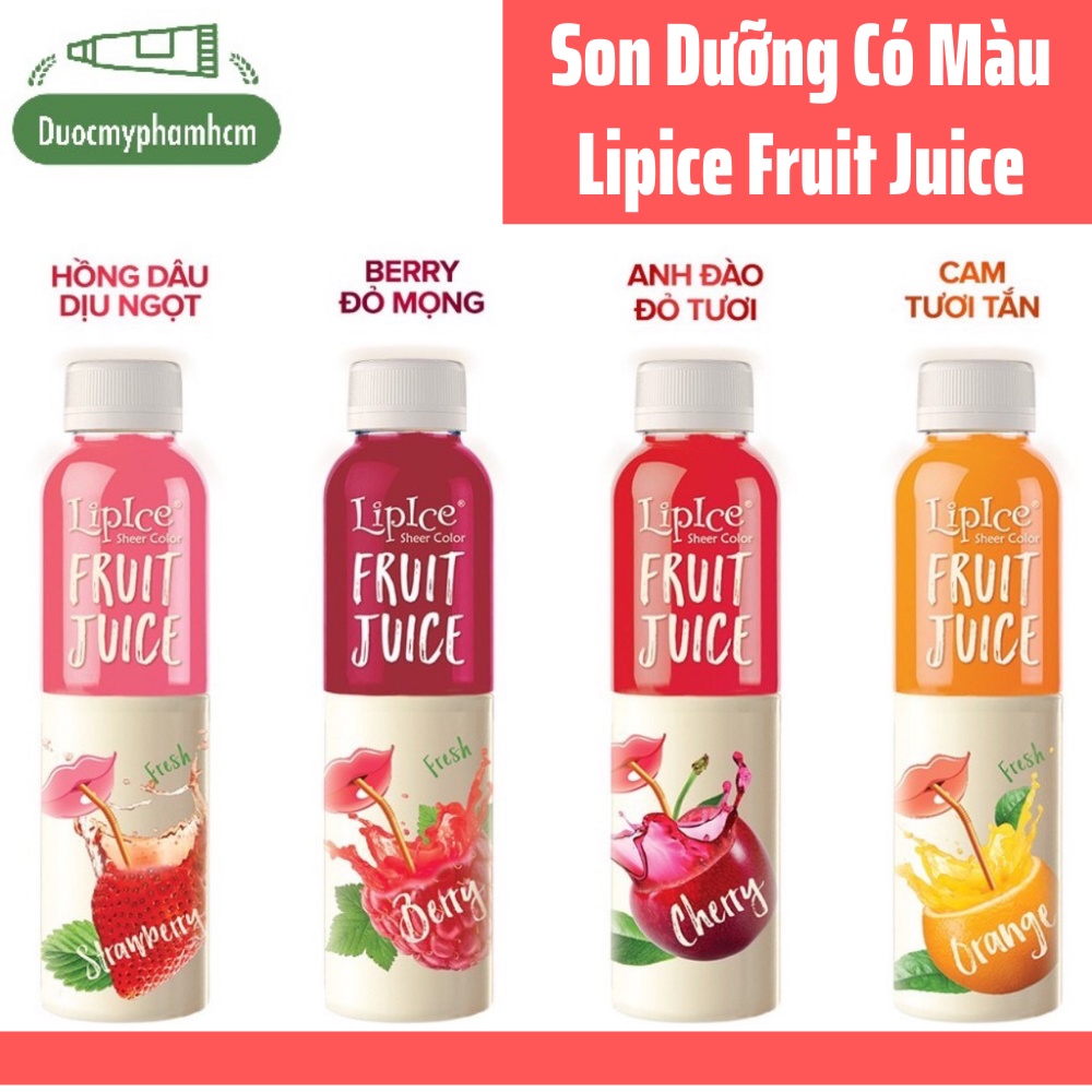 Son dưỡng có màu Lipice Sheer Color Fruit Juice 4g