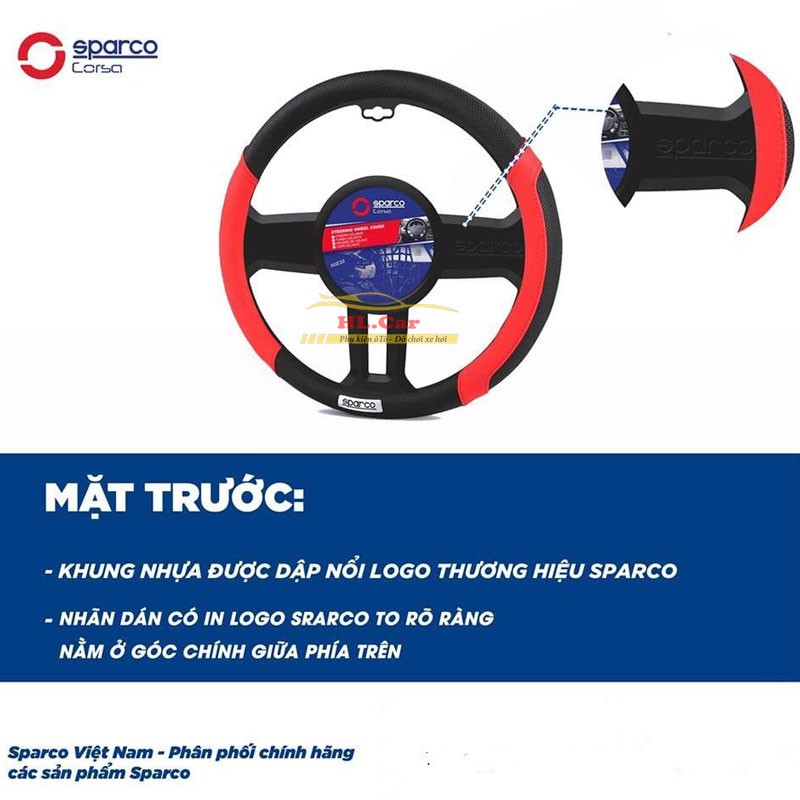 Bọc Vô Lăng Ô Tô - Bọc Vô Lăng Sparco Chính Hãng Size 38, Full Mẫu Dáng Thể Thao Cực Đẹp