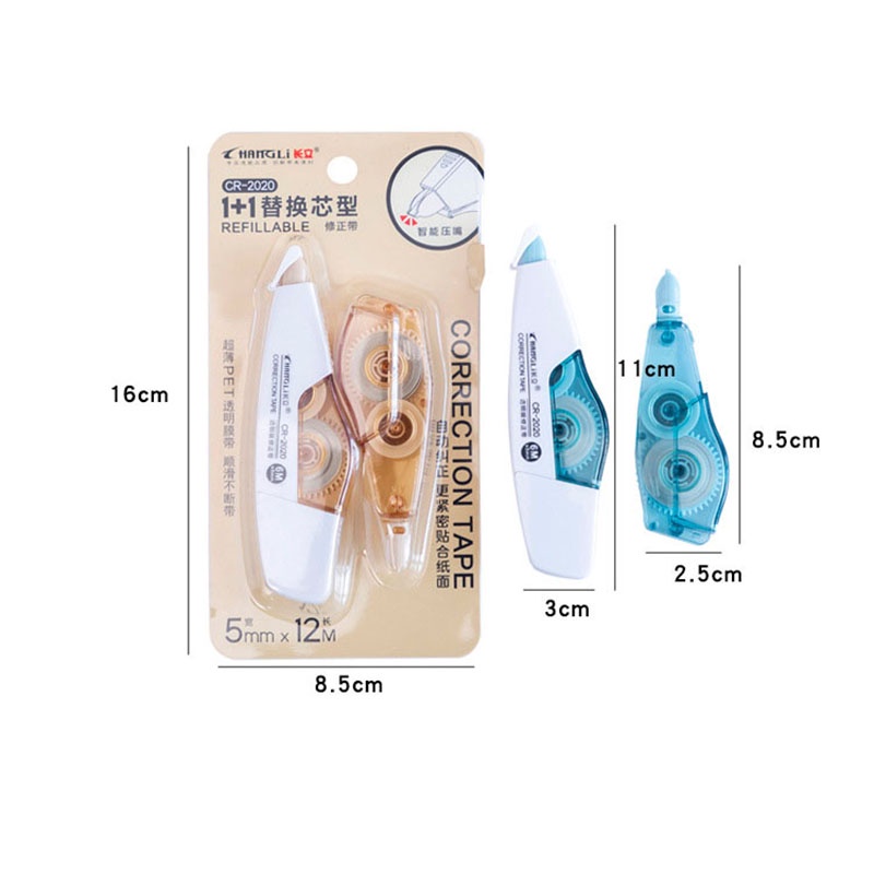 1 Cuộn Băng Keo Xóa Màu Morandi Trong Suốt Sức Chứa Lớn Có Thể Thay Thế Sáng Tạo