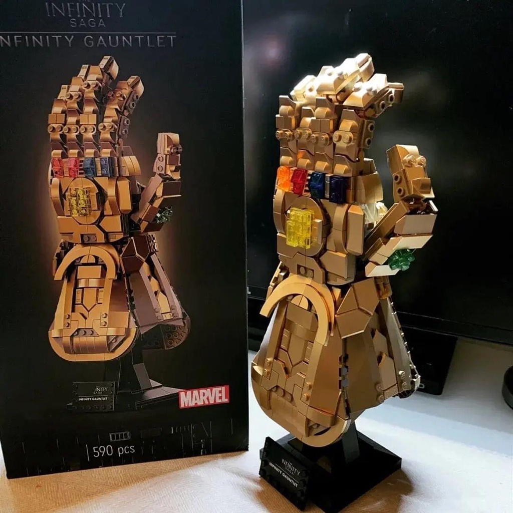 Đồ chơi lắp rắp GĂNG TAY THANOS vàng| GĂNG TAY THANOS đỏ