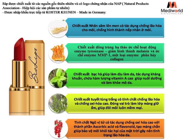 “ Màu Mới- Hot hot”  Son môi sinh học BIO LIPS ( 3 màu)