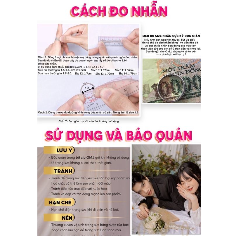 Nhẫn bạc nữ nạm đá hình Vương Miện đơn giản cao cấp QMJ - q717