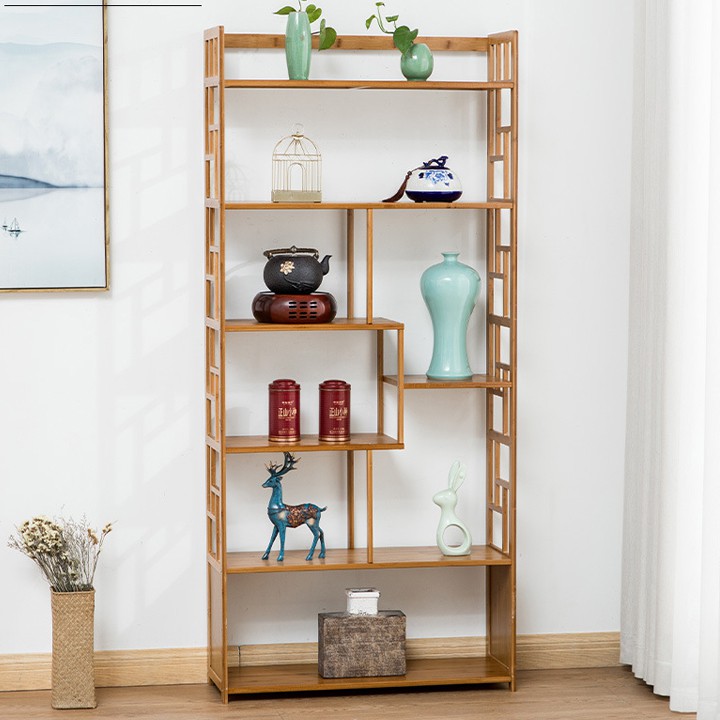 Kệ sách, Kệ trưng bày gỗ tre MGK052 9386 STORE