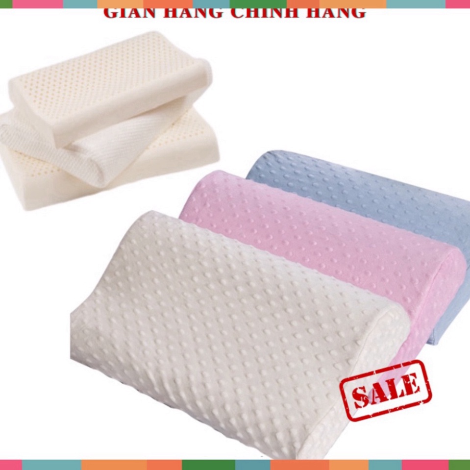 Gối Cao Su Non ZaZa Cao Cấp - Gối Cao Su Chông Ngáy Ngủ, Mềm Mại Cho Giấc Ngủ Êm Ái kích thước 50cm - 30cm freeship