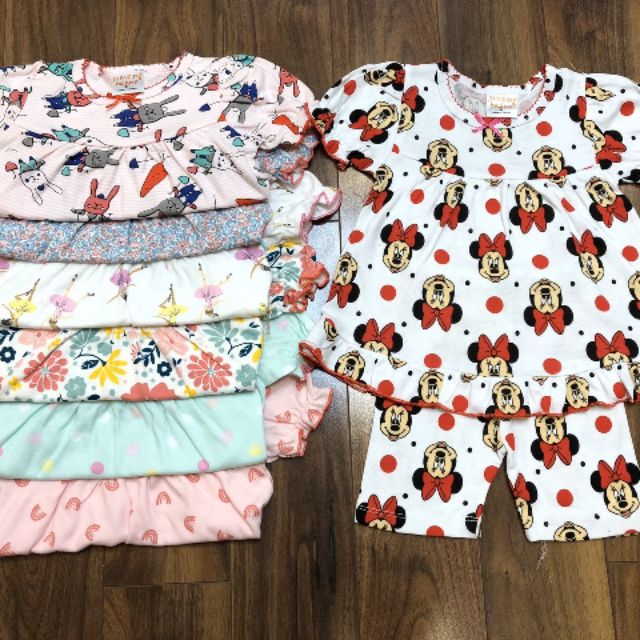 Set bánh bèo bé gái cotton mềm mại siêu đẹp