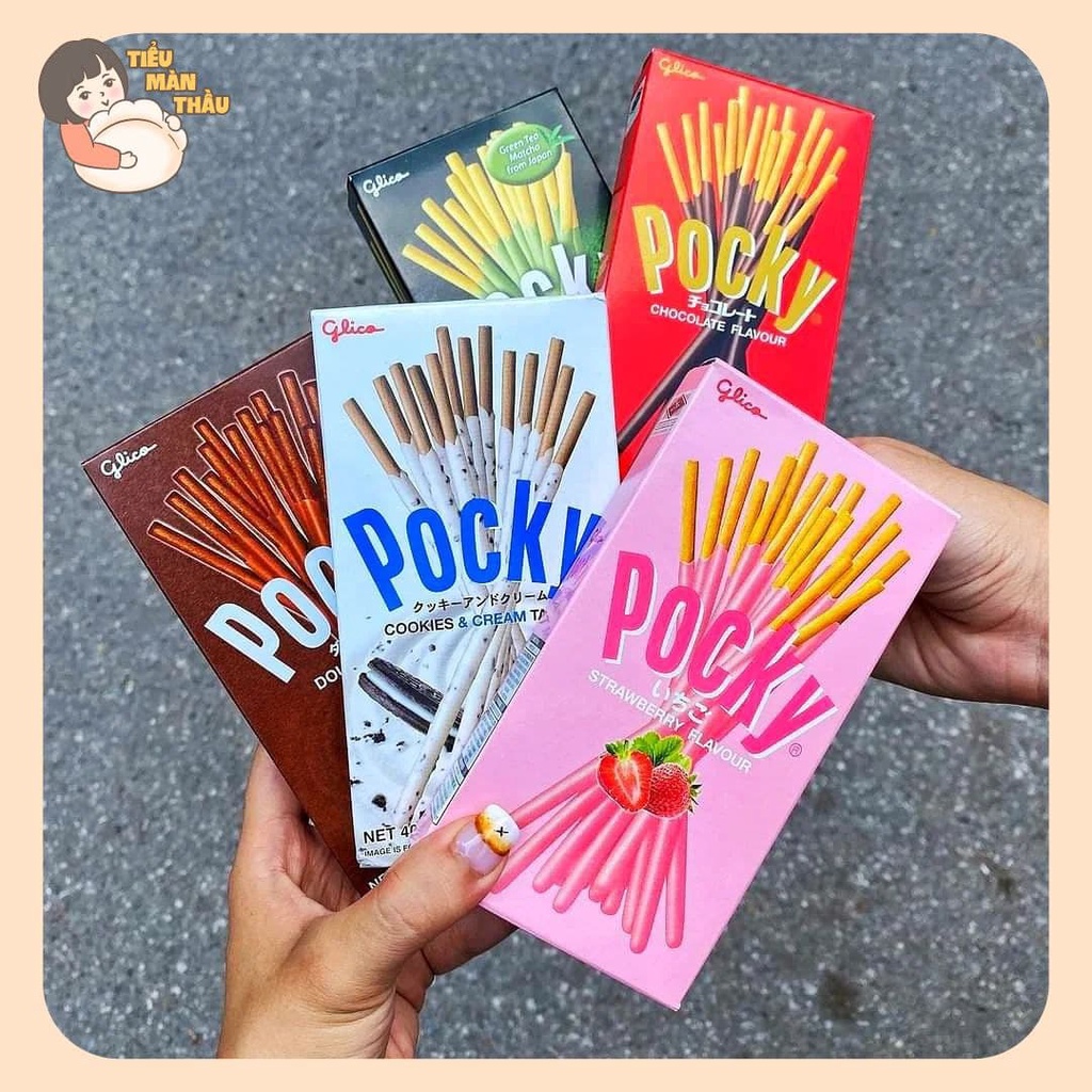 Bánh que Pocky Thái Lan chính hãng 8 vị - Tiểu Màn Thầu Store