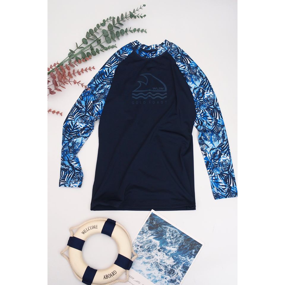 Áo bơi tay dài xuất Hàn tay raglan WUW | BigBuy360 - bigbuy360.vn