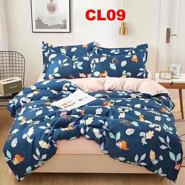 Bộ chăn ga gối CL11 set 4 món Loại 1 Cotton poly hàng Loại 1 nhập khẩu