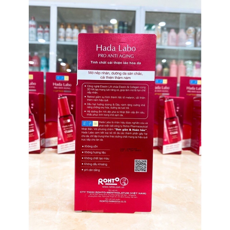 Tinh chất dưỡng chuyên biệt chống lão hóa Hada Labo Pro Anti Aging Essence 30g