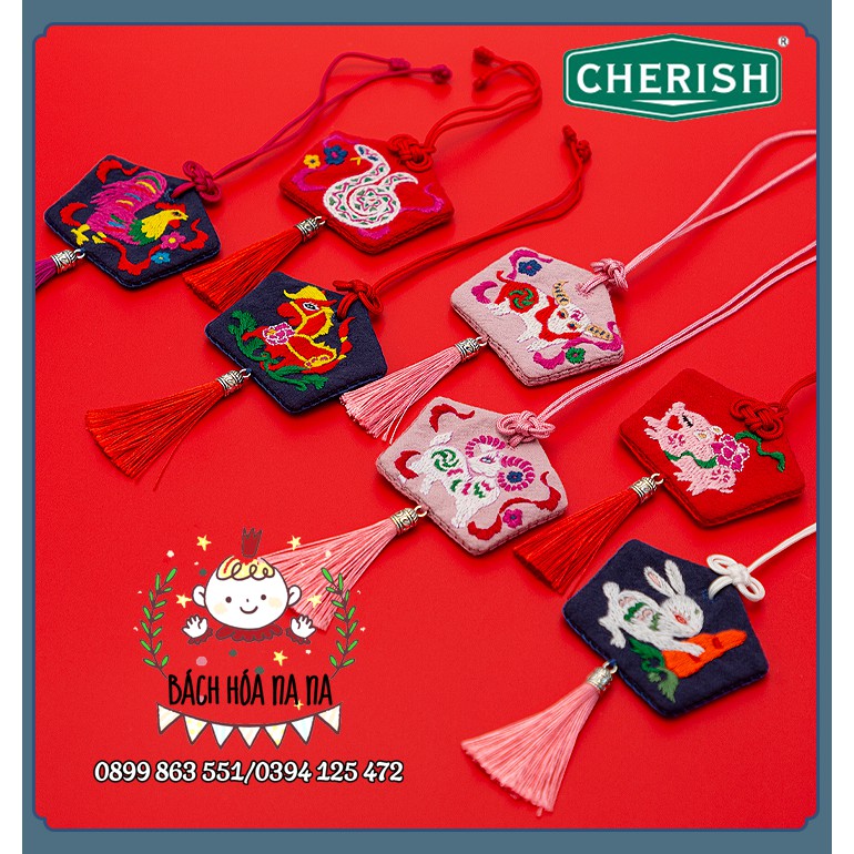 [SIÊU RẺ] Bộ Kit tự thêu 12 CON GIÁP DIY Túi Thơm Omamori 12 CON GIÁP CẦU BÌNH AN  - Handmade -BÁCH HÓA NA NA