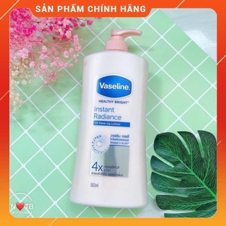 Sữa dưỡng thể Vaseline Healthy Bright Instant Radiance Body Lotion 550ml Có Vòi 4x Thái Lan