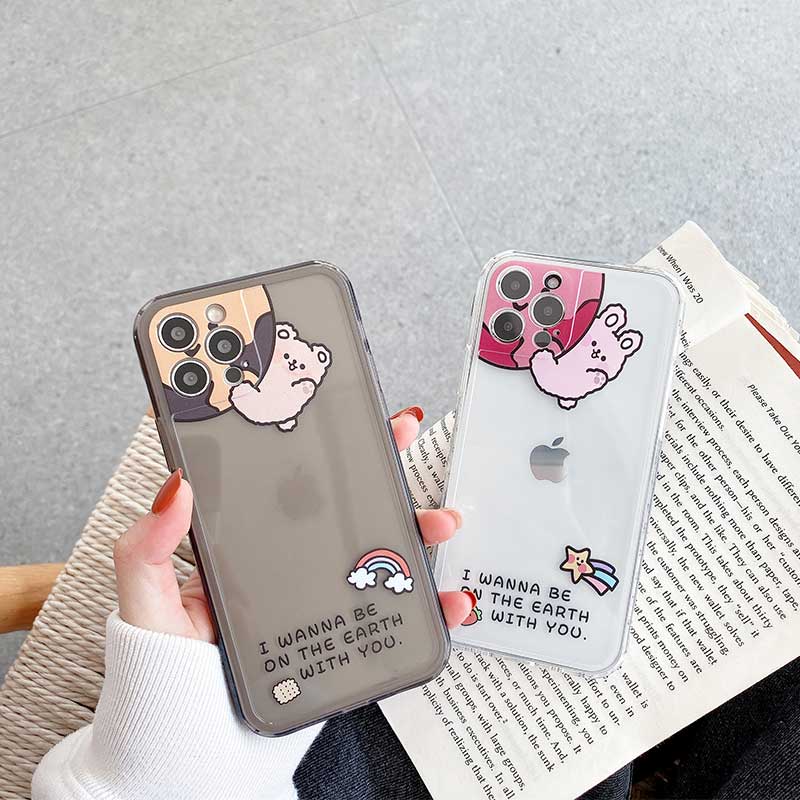 Ốp điện thoại tpu trong suốt hình g dragon cho iPhone7 8 7plus 8 8plus X XS XR XSMAX iPhone11 11Pro 11Promax 12