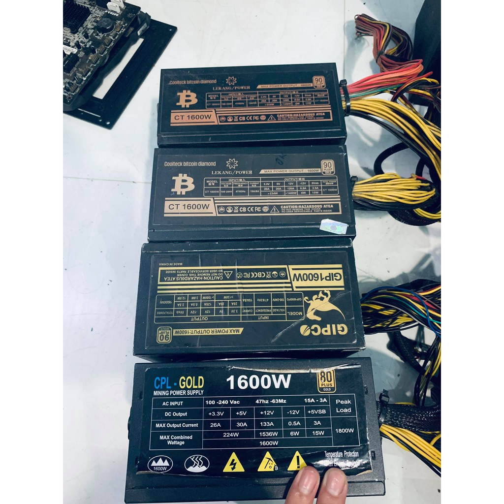 Nguồn BTC 1300W -1600W - 1800W 90 Plus Gold