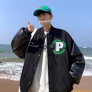 Áo khoác Vasity/bomber jacket chữ P in nổi chữ thêu