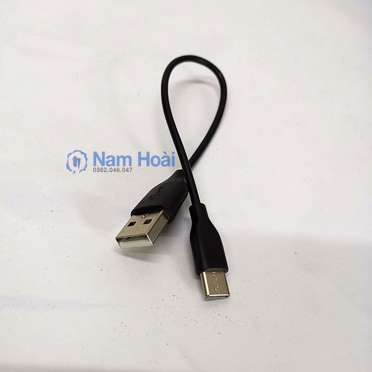 Cáp sạc nhanh dây ngắn, dẹp mỏng 25cm 3A - Cáp ngắn Samsung Type C