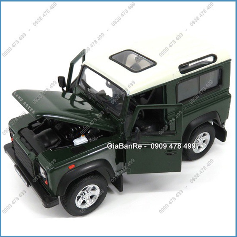 XE MÔ HÌNH KIM LOẠI RANGE ROVER DEFENDER OFFROAD TỈ LỆ 1:24 - WELLY - 8343.2