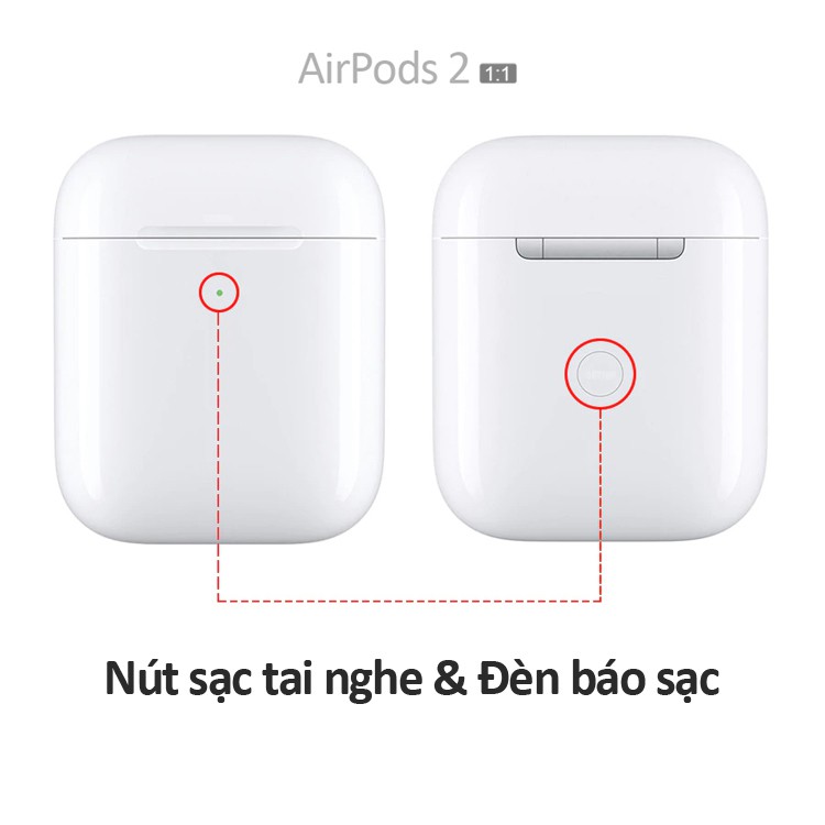 [SẠC KHÔNG DÂY]Tai nghe AP thế hệ 2 kết nối bluetooh cảm ứng chạm âm thanh chất lượng- BẢO HÀNH 6 THÁNG