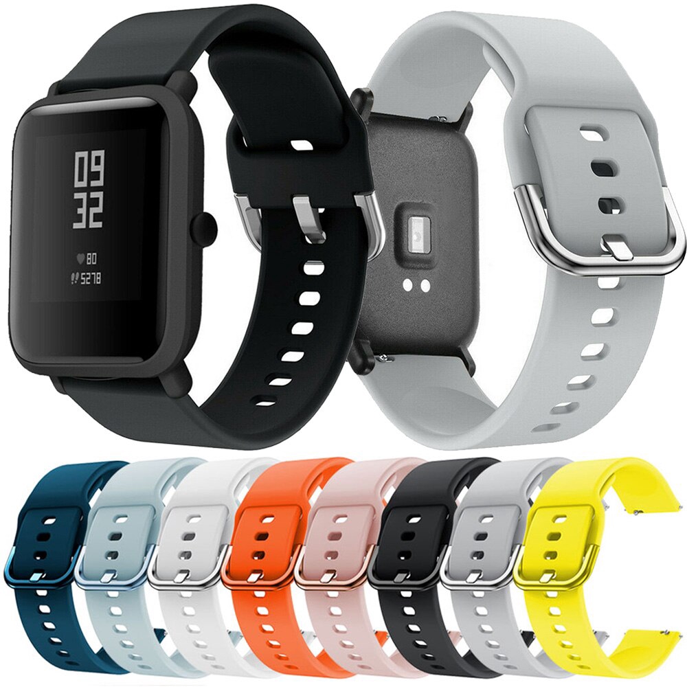 Dây đeo silicon mềm cho đồng hồ thông minh Xiaomi Huami Amazfit GTS Bip Pace Lite 20mm