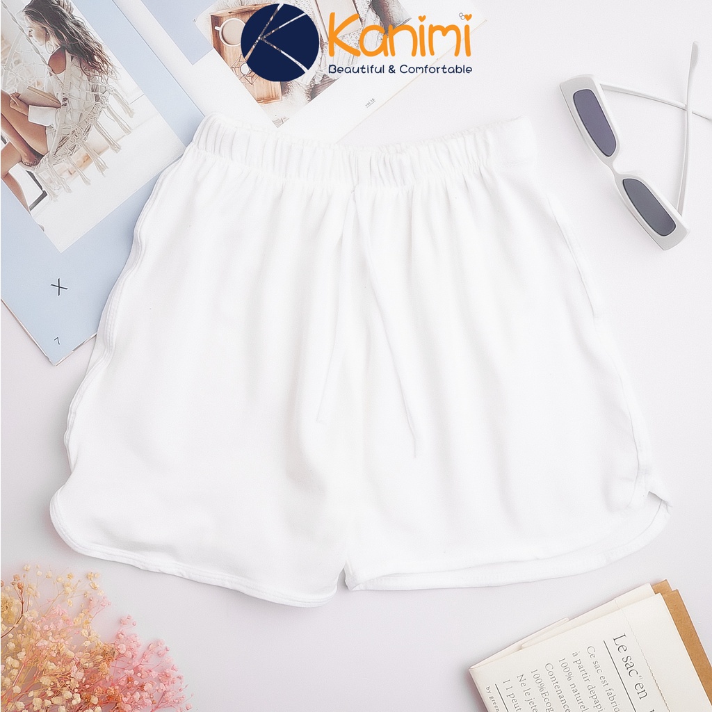 Quần Đùi Nữ Buộc Dây Short Ngắn Trơn 4 Màu Mặc Ở Nhà Buộc Dây Phong Cách Thể Thao - Vietstar