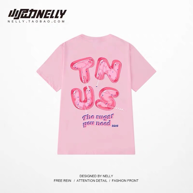 Áo phông chính hang Nelly heybig màu pink cực đẹp 💓