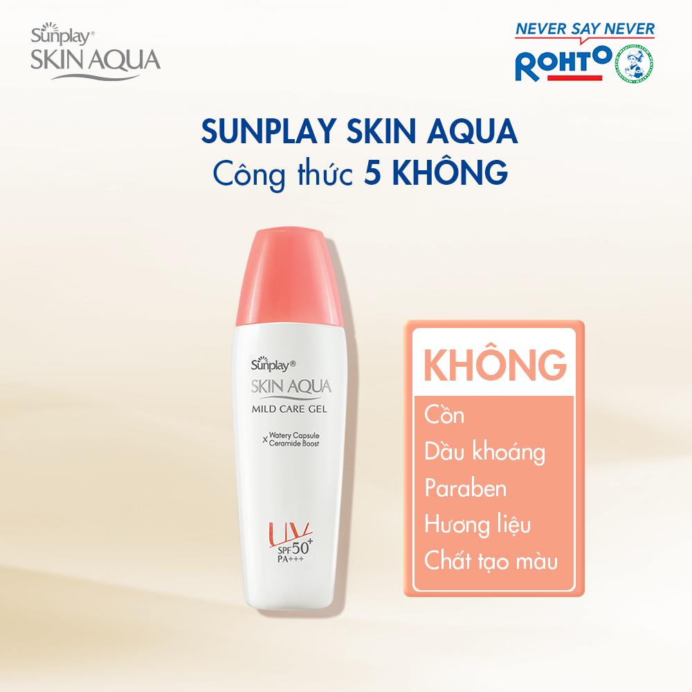 Gel chống nắng cho da nhạy cảm Sunplay Skin Aqua Mild Care Gel SPF50+ PA+++ (25g)