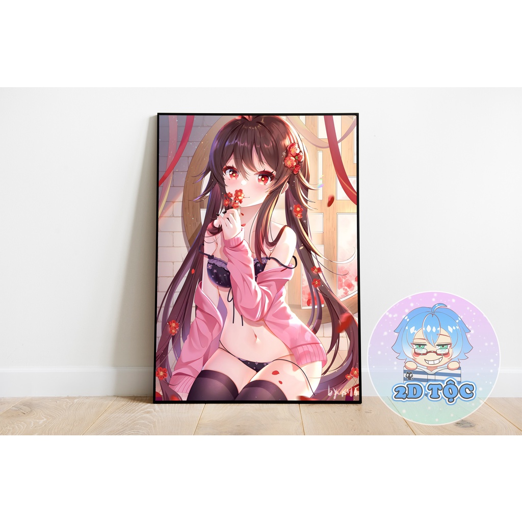 TRANH POSTER A3 HU TAO HuTao (1) GENSHIN IMPACT CHẤT LIỆU GIẤY CAO CẤP - 2D TỘC SHOP
