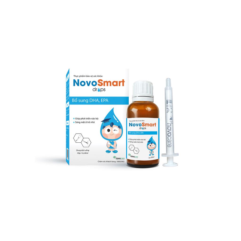 DHA cho bé Novocare - NovoSmart DHA nhỏ giọt, không tanh, giúp bé phát triển trí não toàn diện