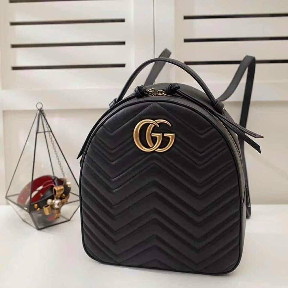 Balo nữ Gucci thời trang họa tiến sọc đen