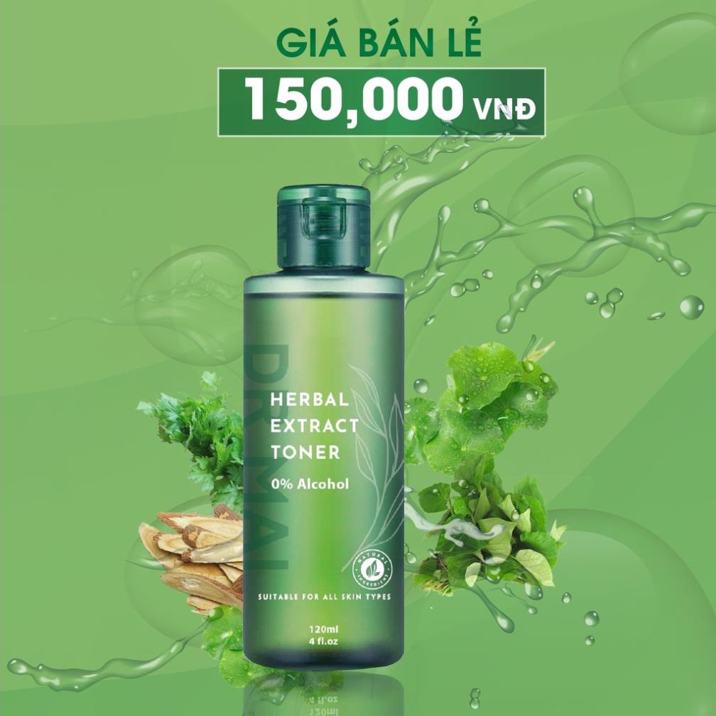 Dr Mai, Toner Dr Mai, Nước Hoa Hồng 120ml dưỡng ẩm dành cho da mụn, da nhạy cảm