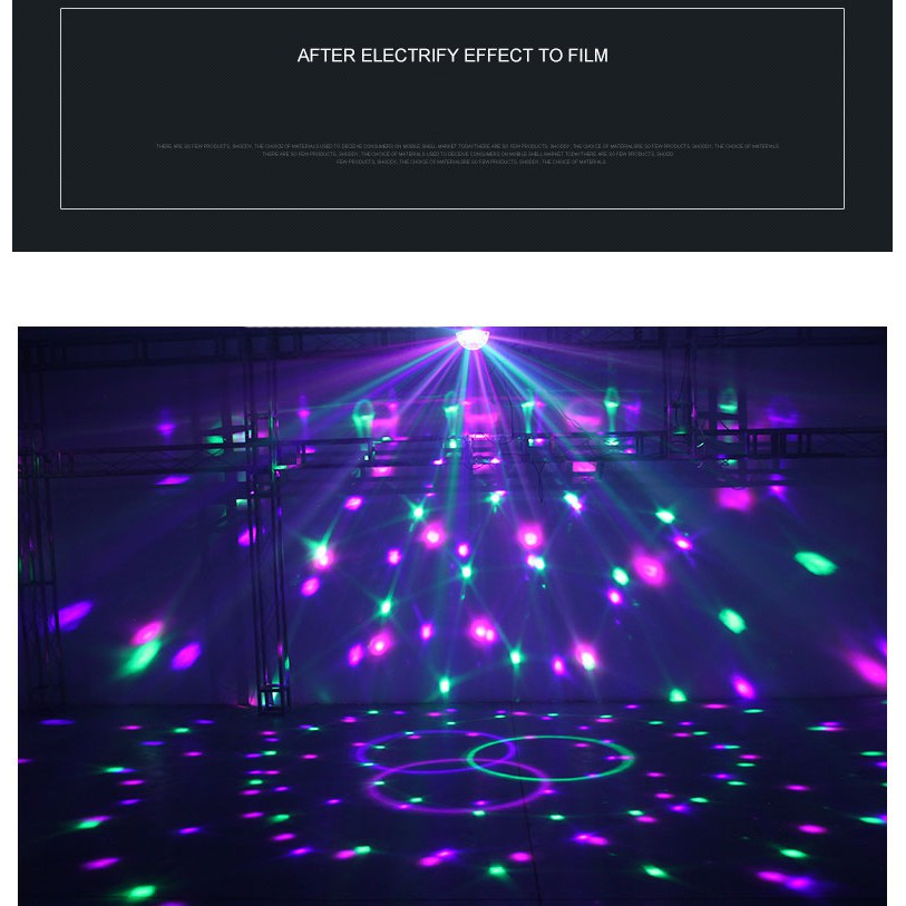 Đèn led sân khấu 6 màu có điều khiển dùng trang trí quán bar, karaoke, các buổi tiệc hay dã ngoại, đèn nháy đèn chớp