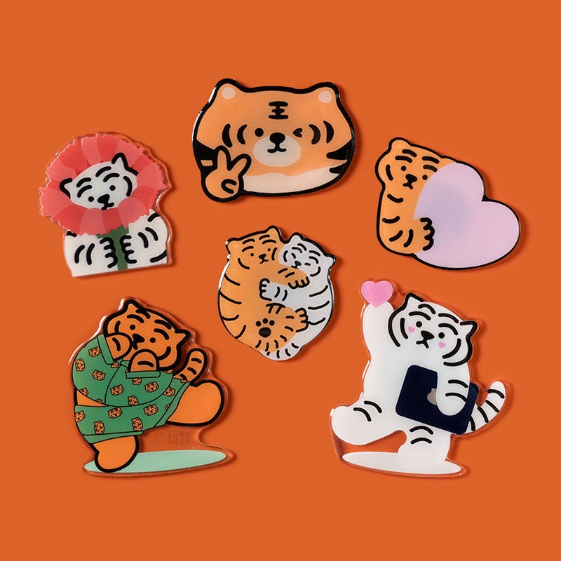 MUZIK TIGER MUZIK TIGER Năm của TIGER Series Acrylic Dán Tủ Lạnh Văn Hóa Hàn Quốc Sáng Tạo Dễ Thương
