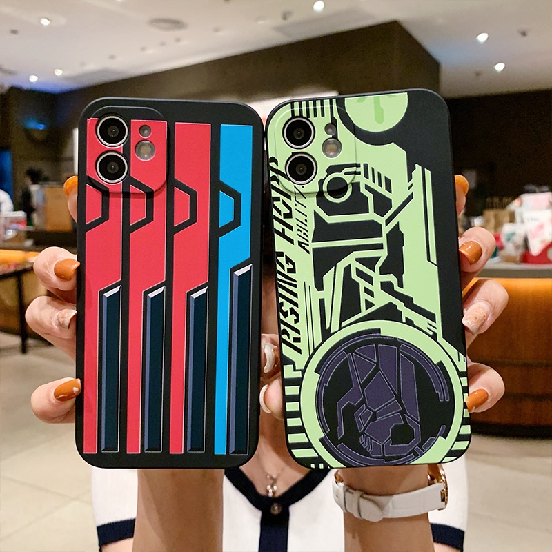Ốp Điện Thoại Họa Tiết Hoạt Hình Kamen Rider 11 12 Pro Max RB7D Cho iPhone13 11ProMax XR