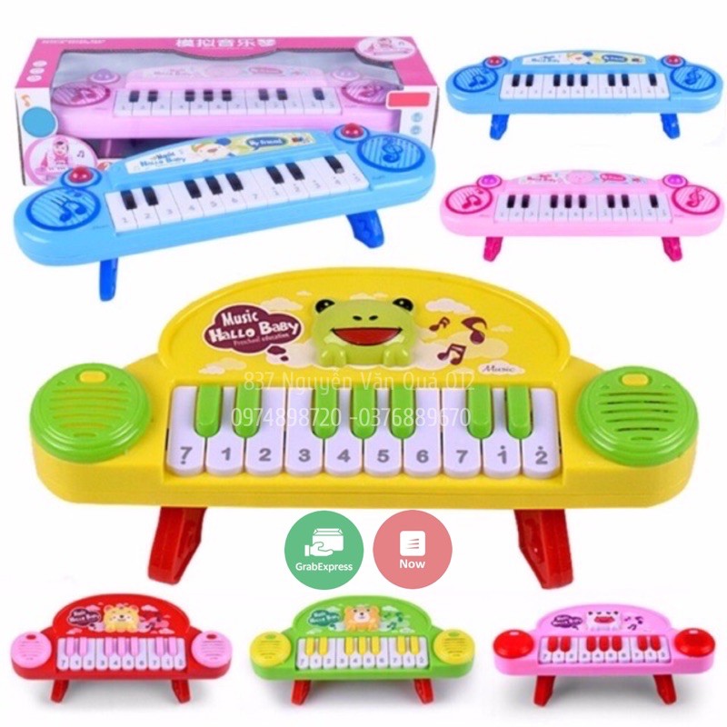 Đồ chơi đàn piano ếch nhỏ có chân cho bé HH000087-D