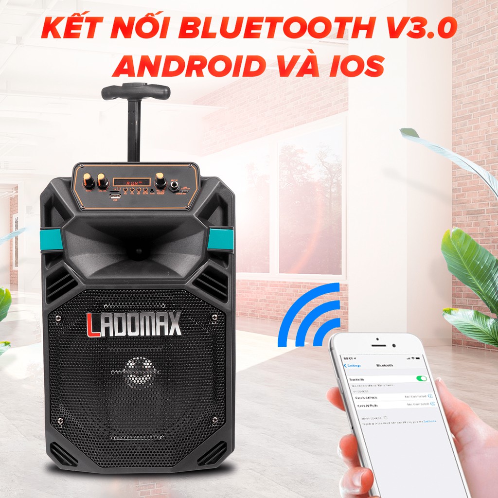 Loa kéo 805 loại 1.6 tấc. Loa thùng kéo Karaoke Chất lượng cao cấp Âm thanh chân thật Hàng Chính hãng BH 1 năm