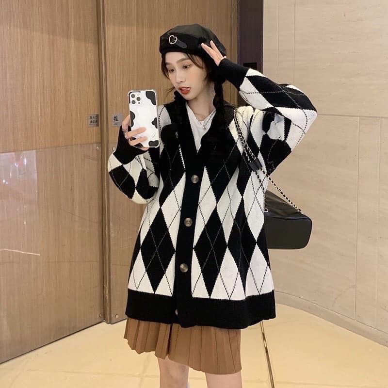 Áo Khoác Cardigan Len Dáng Dài Cho Nữ Phong Cách Ulzzang Phù Hợp Đi Đà Lạt, Dạo Biển- Áo Khoác Ngoài