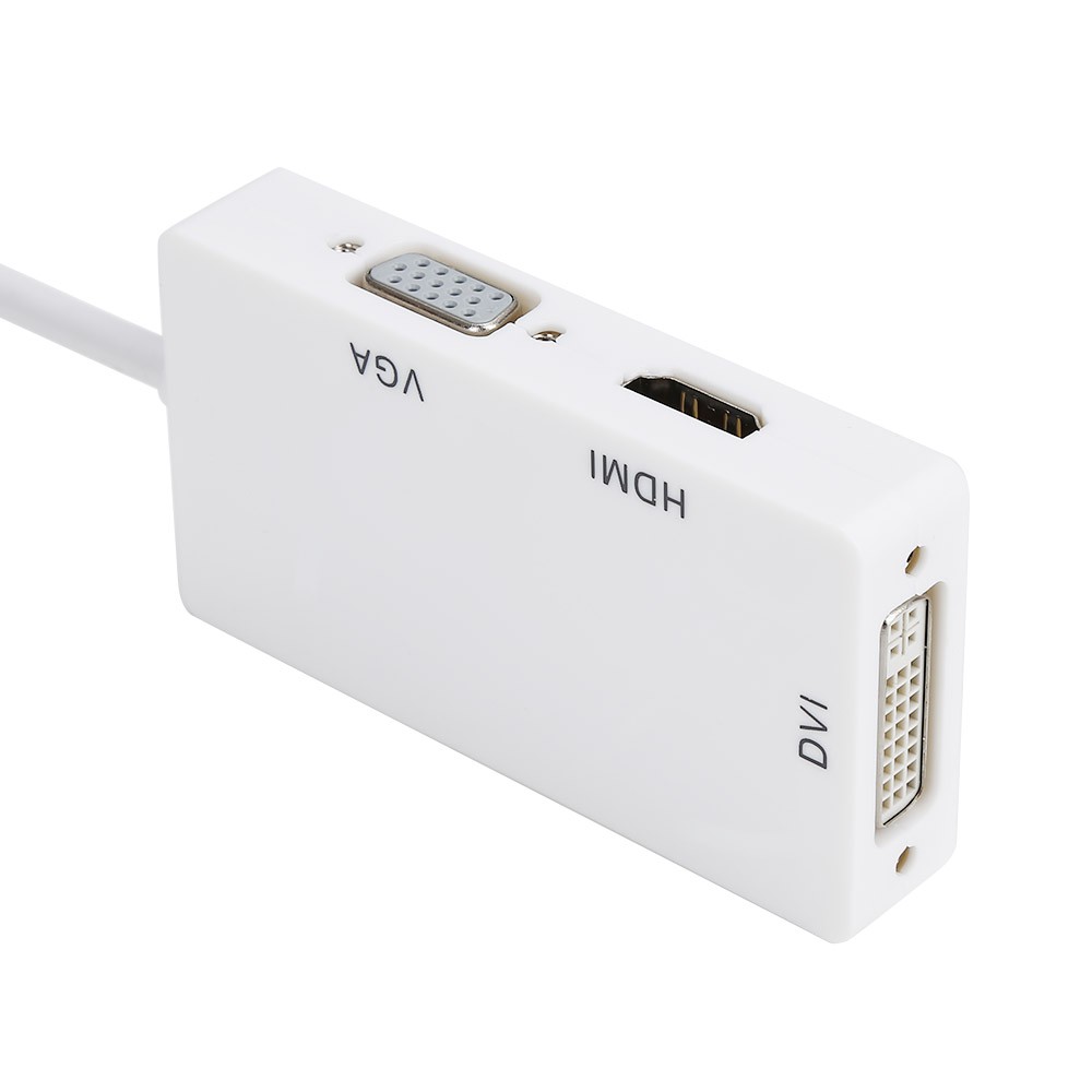 Cáp Chuyển Đổi 3 Trong 1 Dp Sang Hdmi Dvi Vga Cho Apple Macbook Pro Air R