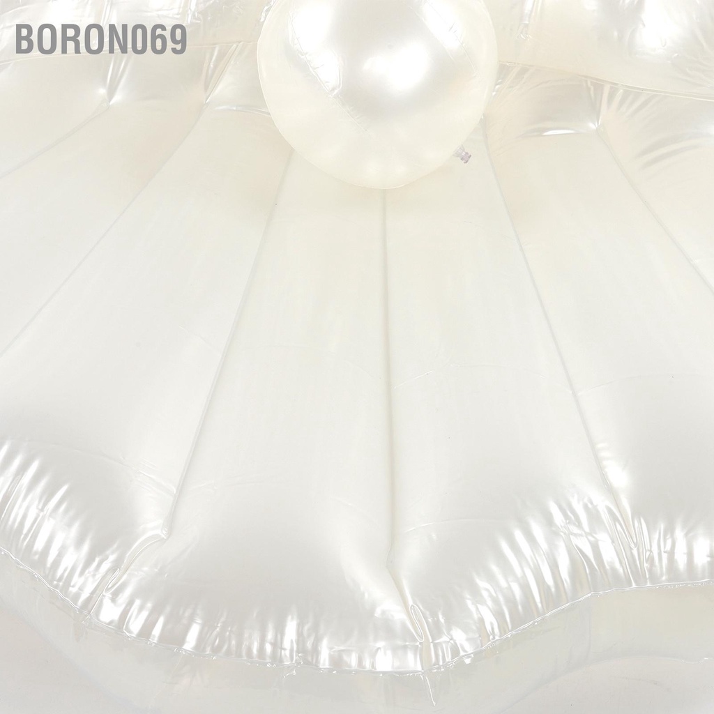 Phao Bơi Bơm Hơi Hình Vỏ Sò Đính Ngọc Trai Dễ Thương Boron069