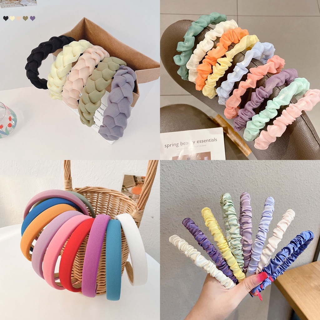 Băng Đô Cài Tóc Phong Cách Mùa Hè Năng Động Dành Cho Nữ