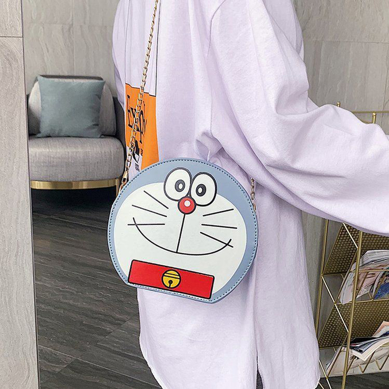 Túi Đeo Chéo Hình Doraemon Cho Bé Gái