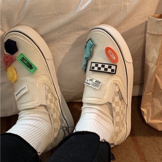 (ONLY 36) GIÀY SLIP-ON ĐÍNH STICKER + Ảnh thật