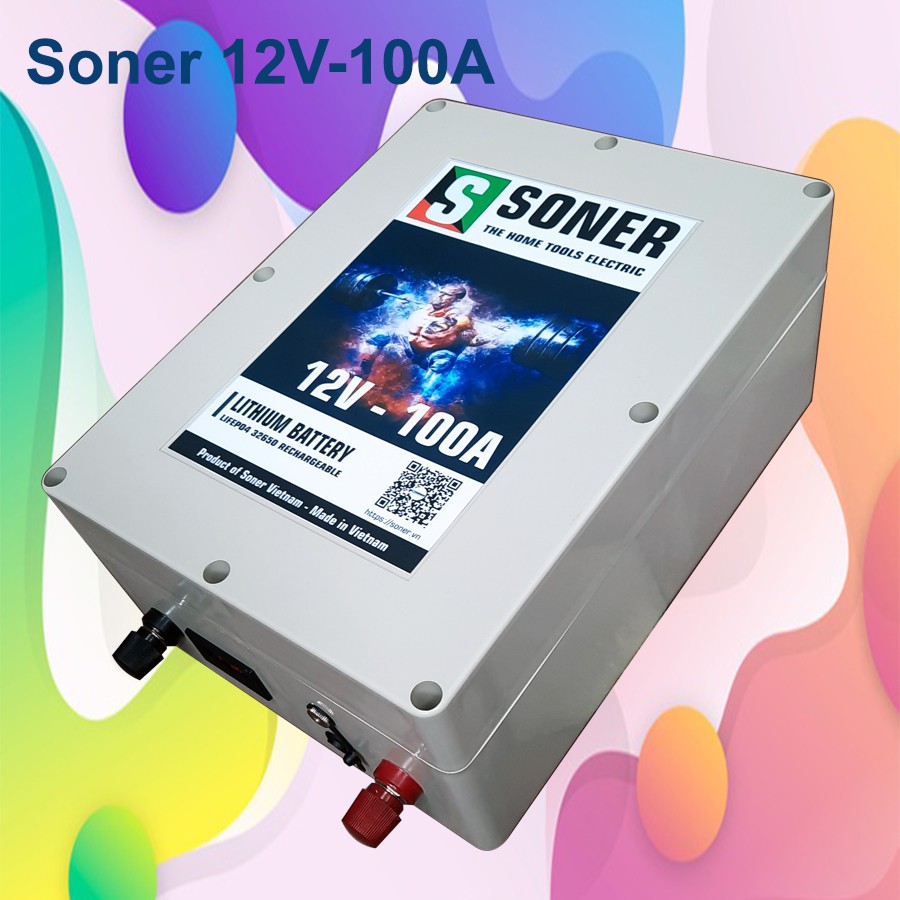 Pin Ắc quy Lithium Soner 12V-100A