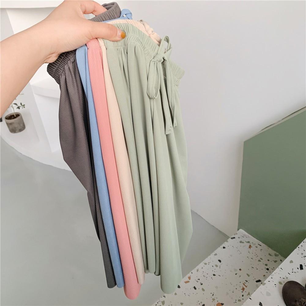 Quần Dài Lưng Thun Ống Rộng Phong Cách Hàn Quốc Dành Cho Bé