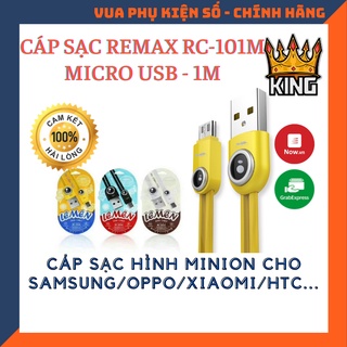 Cáp sạc Remax RC-101m hình Minion đáng yêu