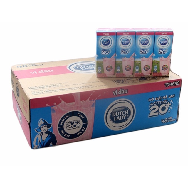 Sữa tươi UHT dâu 180ml