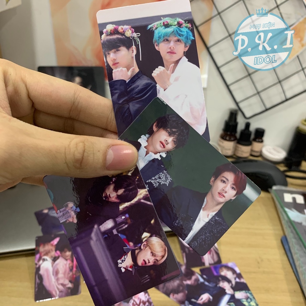 Sưu Tầm - Bộ 18 Card Đôi V x JungKook Siêu Nét - Thích Hợp Làm QUÀ TẶNG ĐẶC BIỆT