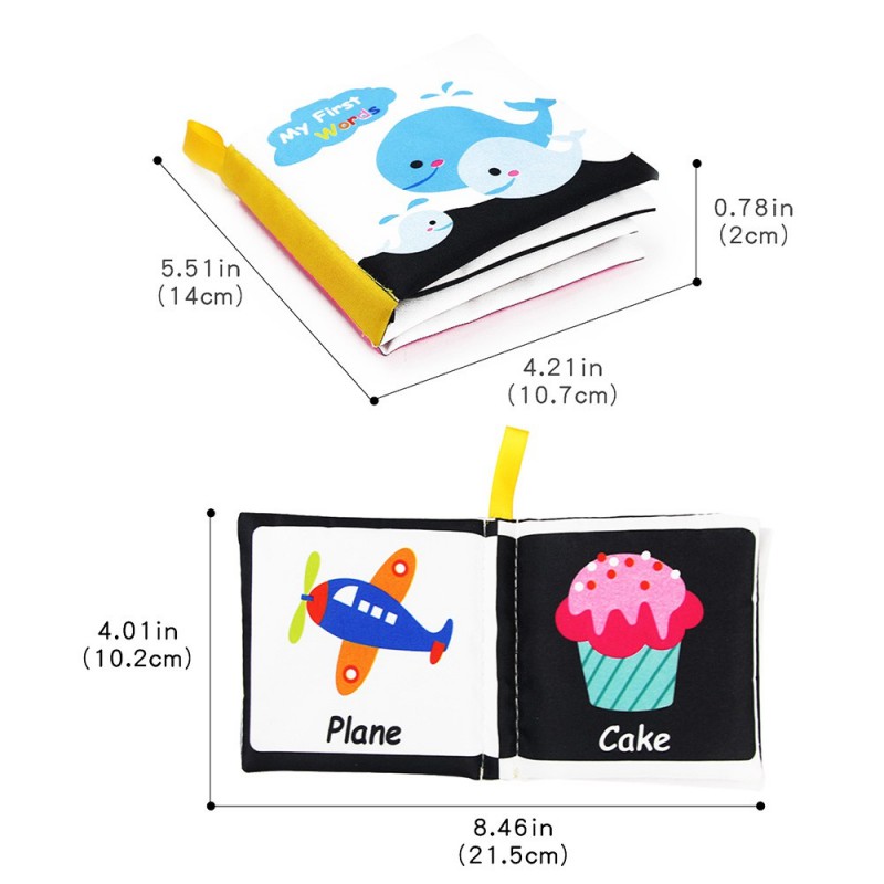 Sách vải mềm 4 phong cách có âm thanh dành cho bé