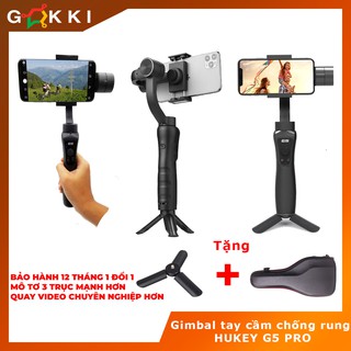 Gimbal chống rung Hukey G6 cho Smartphone, Gopro, Gitup, Sjcam, Eken - Đối thủ Zhiyun Smooth 4