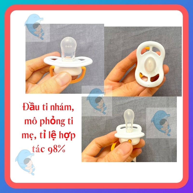 Ti Giả/Ty Ngậm Philips Avent Ultra Air Phiên Bản Hoạt Hình Mới Nhất Giúp Trấn An Tự Ngủ Chỉnh Nha Thông Khí