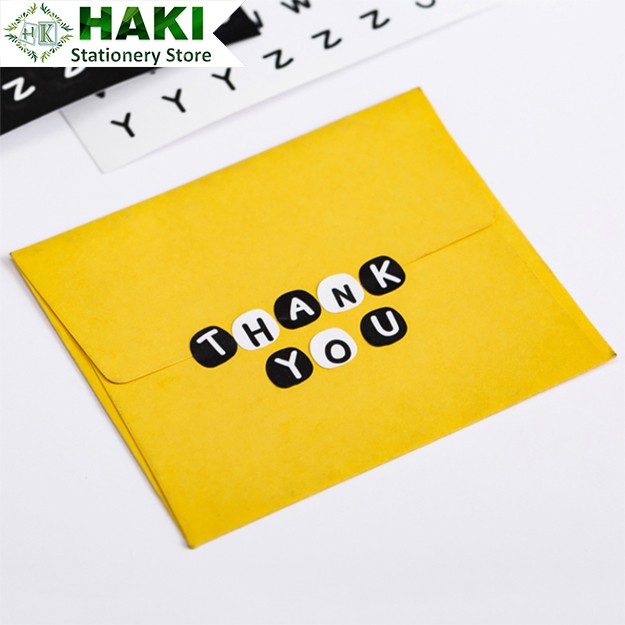 Sticker cute, hình dán sticker cute chữ số tiếng anh HAKI trang trí sổ đáng yêu dễ thương giá rẻ ST17