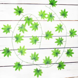 Dây lá phong xanh trang trí